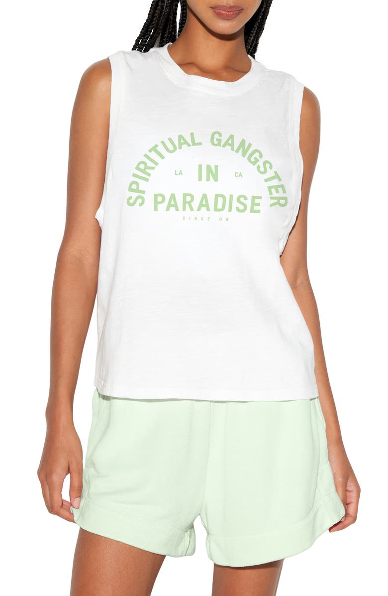 Spiritual Gangster Paradise Jagger Slub Tank Top, Main, color, 