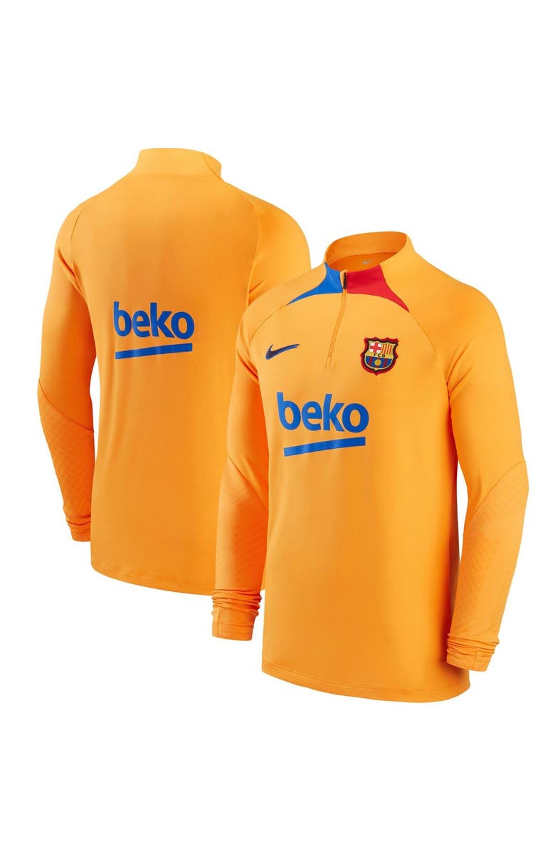Nike Men's Nike Orange Barcelona 2021/22 Strike Drill Raglan