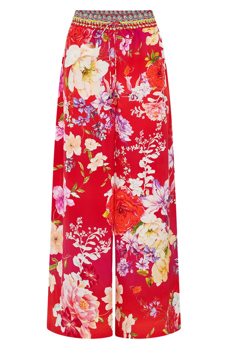 Camilla Kiss and Tell Silk Wide Leg Pants, Alternate, color,