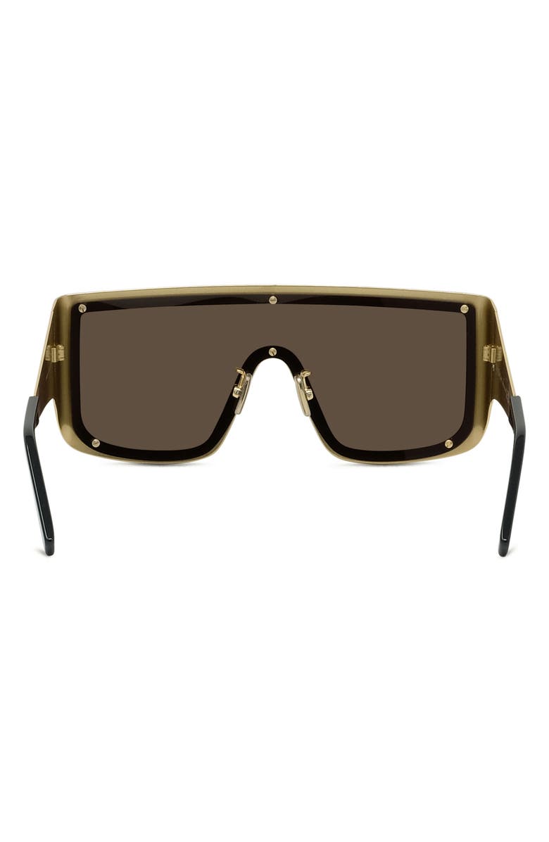 Givenchy GV 131mm Square Mask Sunglasses, Alternate, color, Gold / Brown