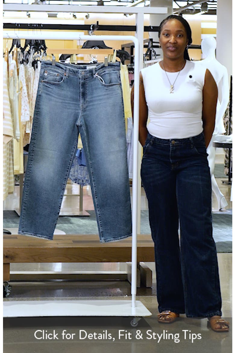 Brinley Mid Rise Crop Straight Leg Jeans video