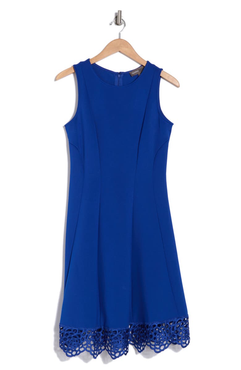 Julia Jordan Donna Ricco Sleeveless Fit & Flare Dress, Alternate, color, Cobalt