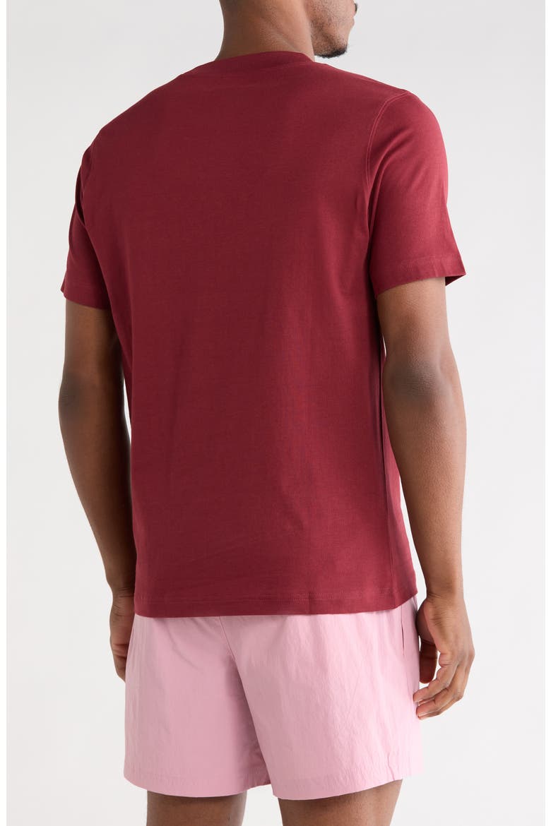 Linear Logo Graphic T-Shirt, Alternate, color, BURGUNDY