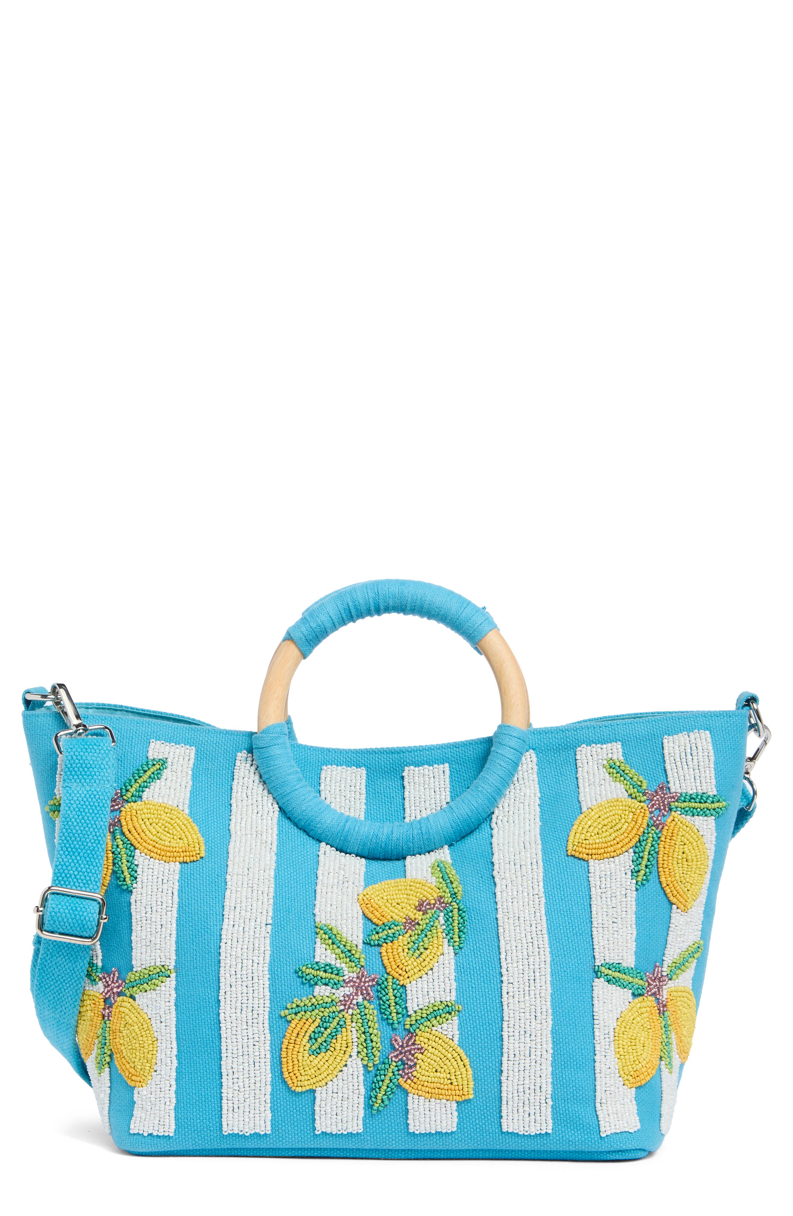 Collection XIIX Beaded Canvas Tote Bag