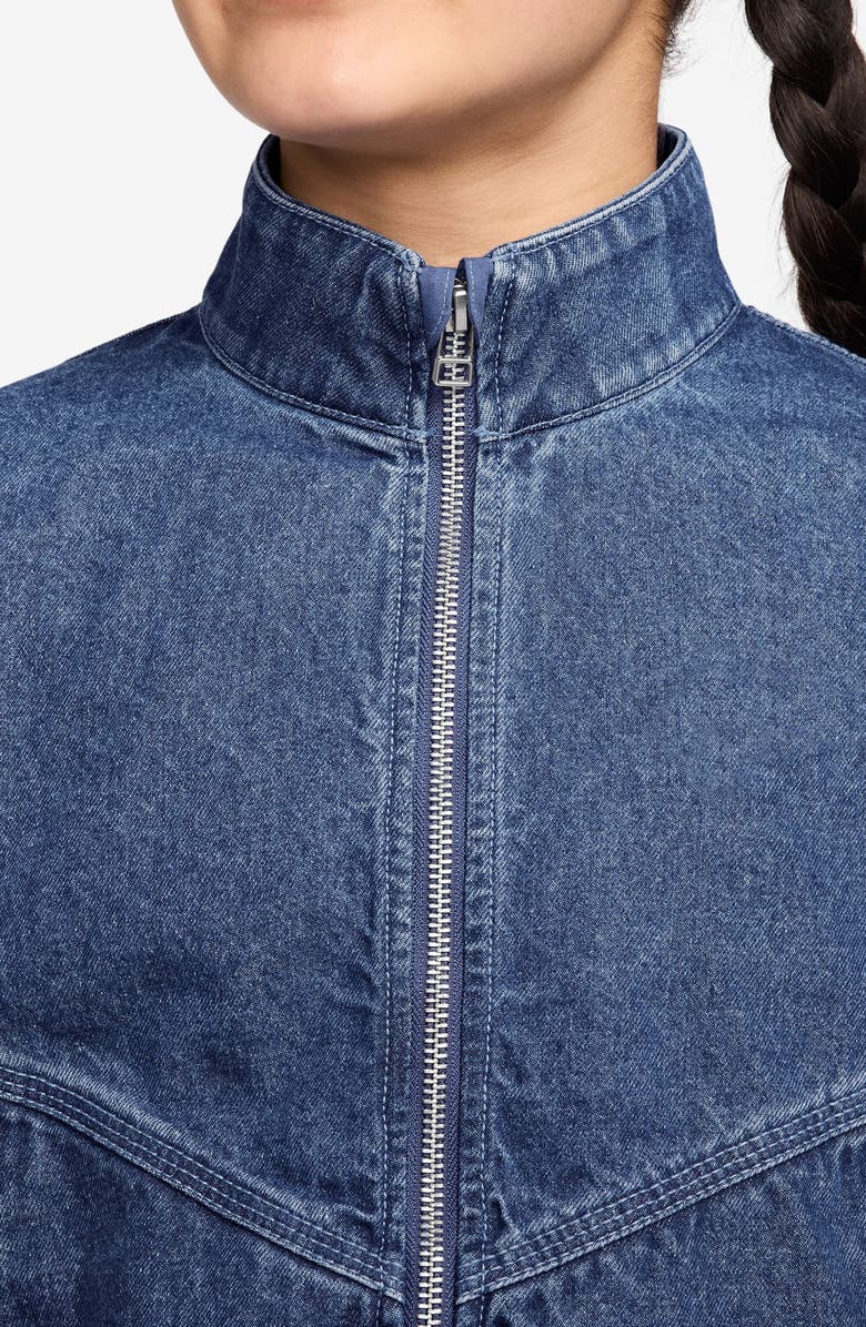 Nike Kids' Windrunner Denim Jacket, Alternate, color, Mystic Navy/ Coastal Blue