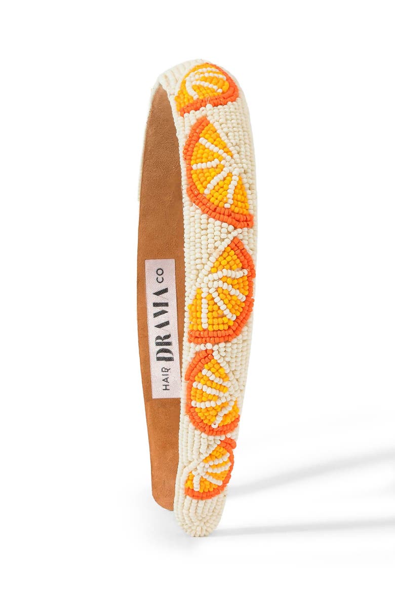 Tangerine Fleur Headband, Main, color, Ivory