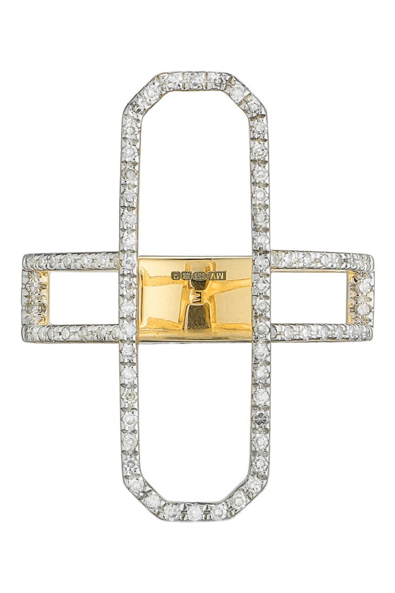 Naida Diamond Cocktail Ring, Alternate, color, GOLD