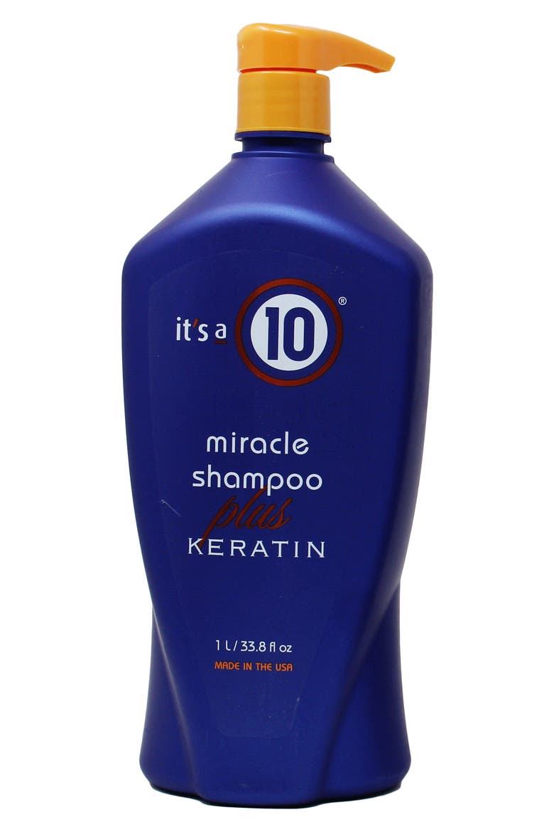 Miracle Shampoo Plus Keratin, Main, color, NO COLOR