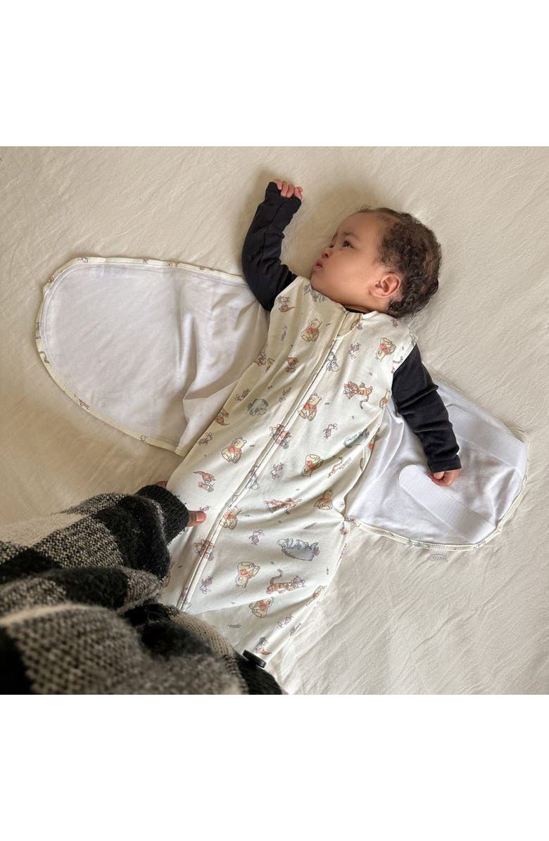 HALO Disney 100% Cotton 1.5 TOG Sleepsack Swaddle, 3-Way Adjustable Wearable Blanket, Alternate, color, Winnie Frolic