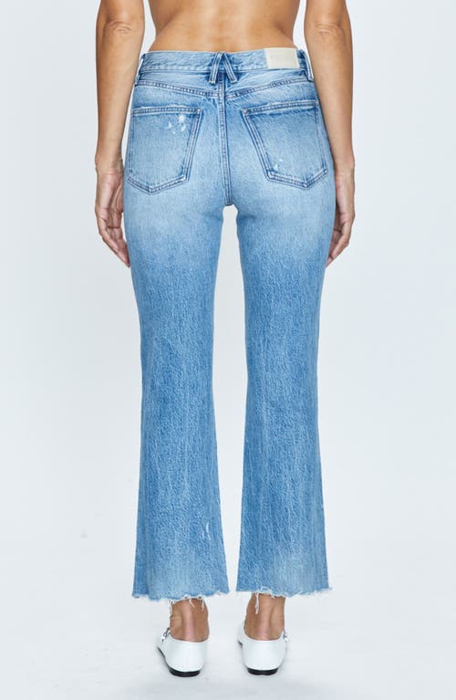 Pistola Ally Raw Step Hem High Waist Crop Bootcut Jeans In Wayfarer Vintage