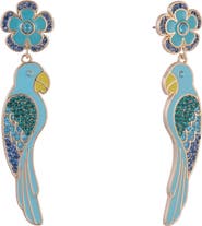 Hallmark Blue Parrot Earrings