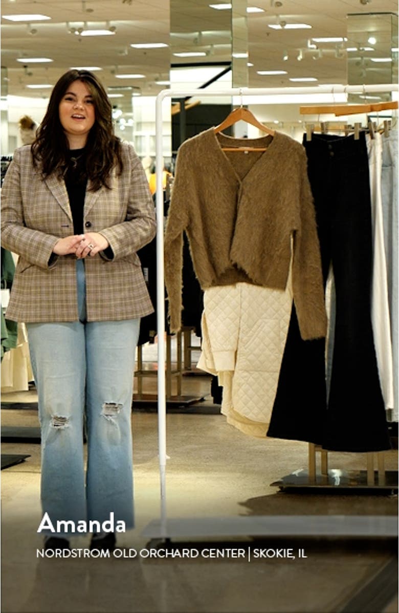 Brushed V-Neck Cardigan Sweater, sales video thumbnail