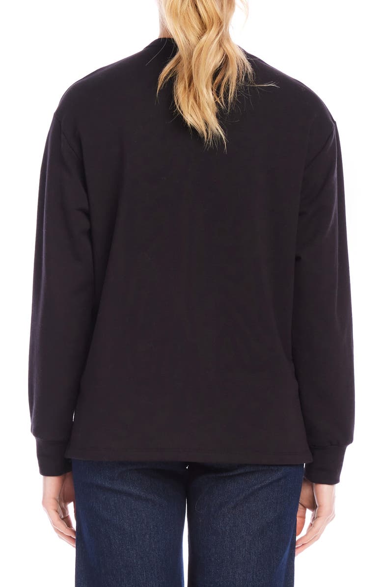 Karen Kane V-Neck Sweatshirt, Alternate, color, 