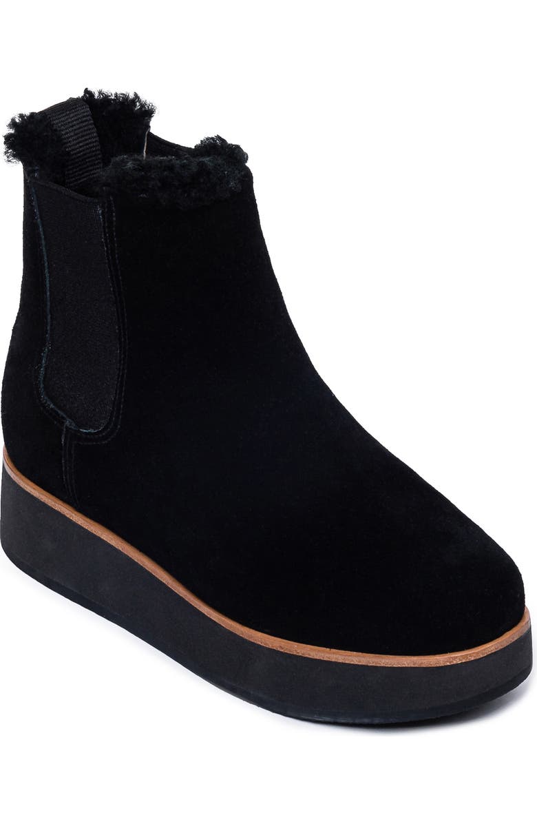 Bernardo Footwear Patterson Genuine Shearling Platform Chelsea Boot, Main, color,