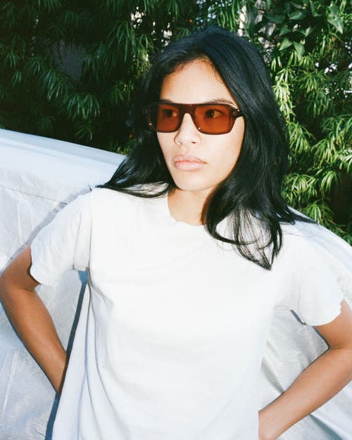 Epokhe Mono Sunglasses In Brown