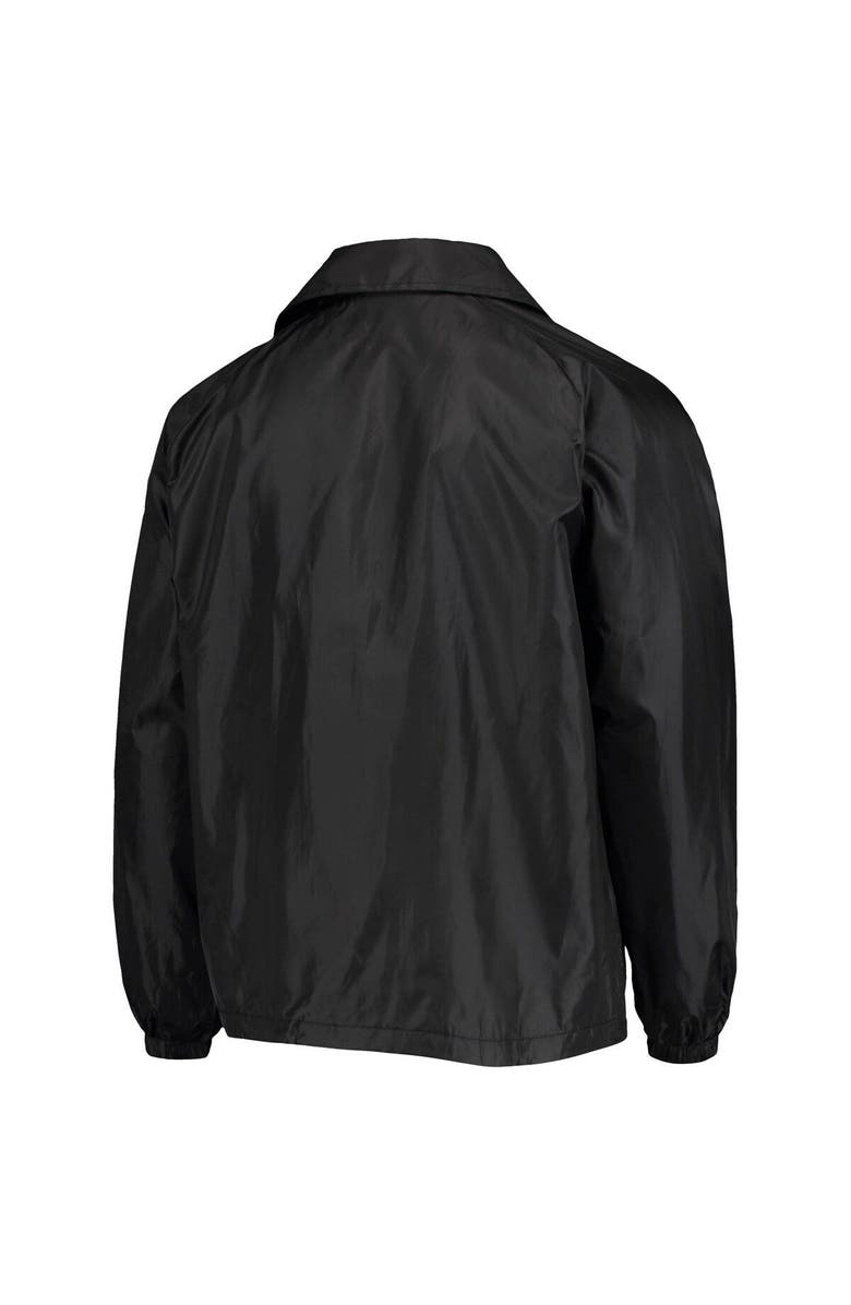 DUNBROOKE Men's Dunbrooke Black Los Angeles Rams Coaches Classic Raglan Full-Snap Windbreaker Jacket, Alternate, color, 