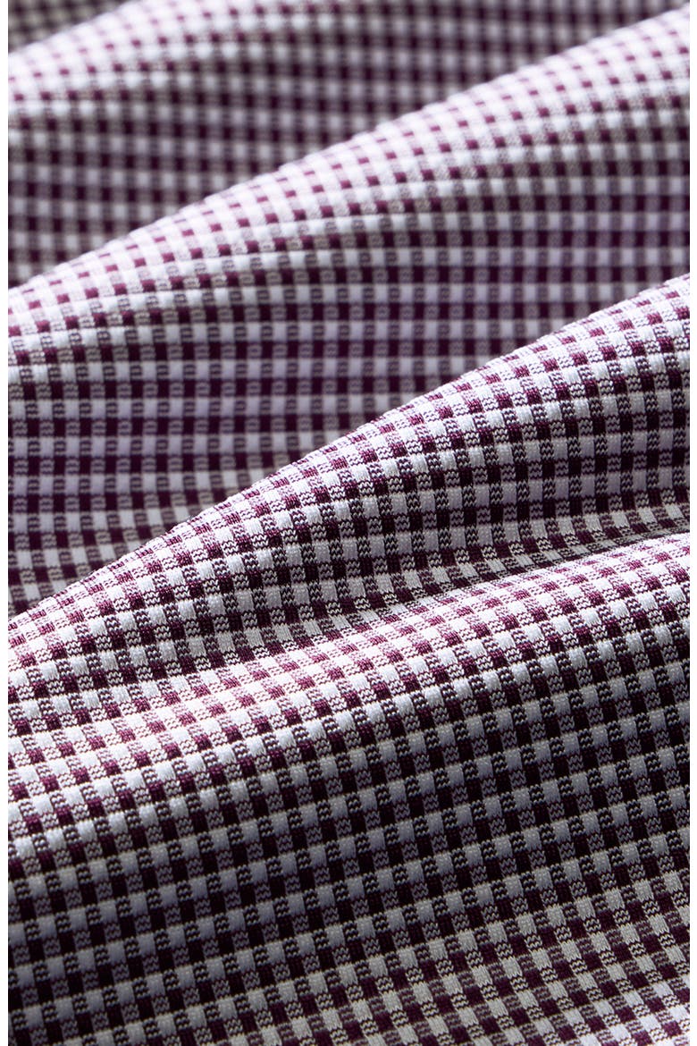 Halyard Classic Fit Performance Dress Shirt, Alternate, color, MERLOT PETER GINGHAM CLASSIC