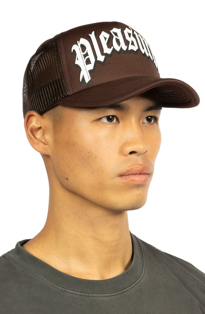 PLEASURES Twitch Snapback Trucker Hat, Alternate, color, 