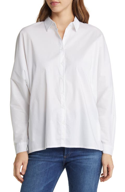 Hailey Oversize Stretch Poplin Shirt