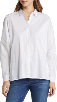 NIKKI LUND Hailey Oversize Stretch Poplin Shirt