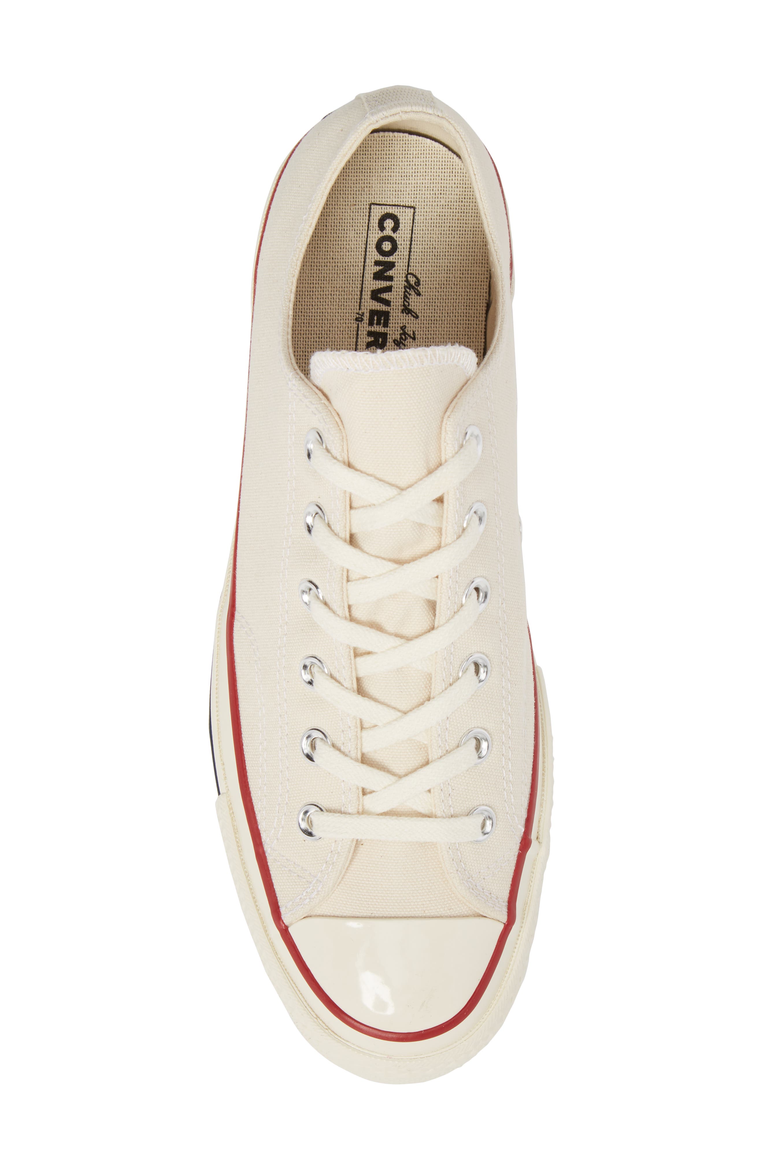 Converse Chuck Taylor<sup>®</sup> All Star<sup>®</sup> 70 Low Top Sneaker, Alternate, color, Parchment/Garnet/Egret