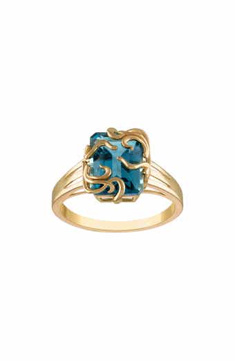 FUZION CREATIONS London Blue Topaz Ring