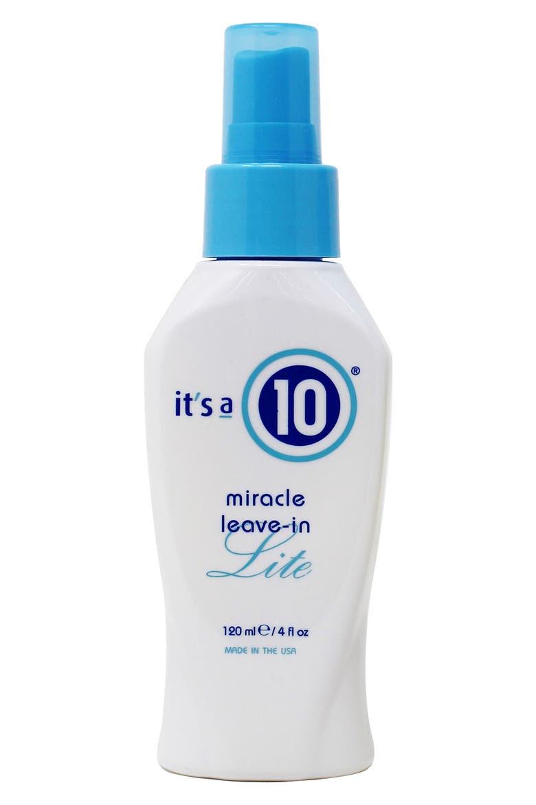 It's A 10 Volumizing Miracle Leave-In Lite - 4 fl. oz., Main, color, NO COLOR