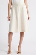 NIKKI LUND Cecilia Faux Suede A-Line Skirt