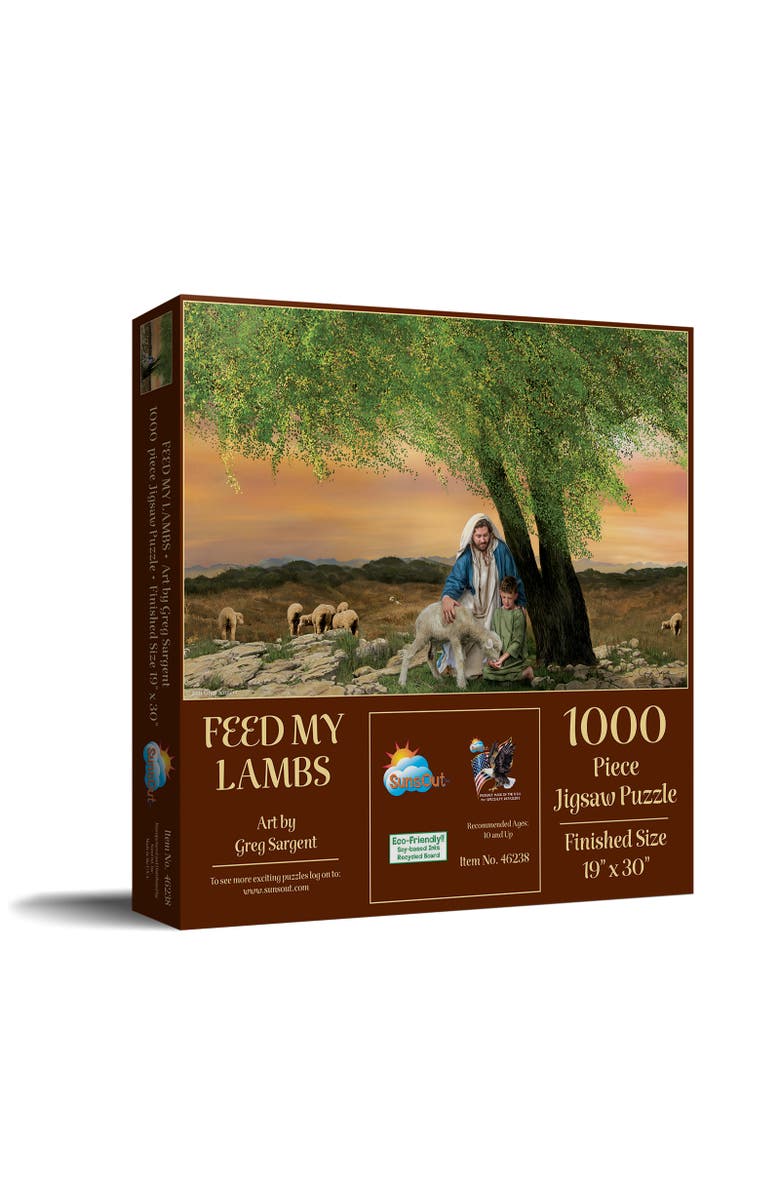 Sunsout Feed My Lambs 1000 piece Jigsaw Puzzle for Adults, Main, color, Multicolor