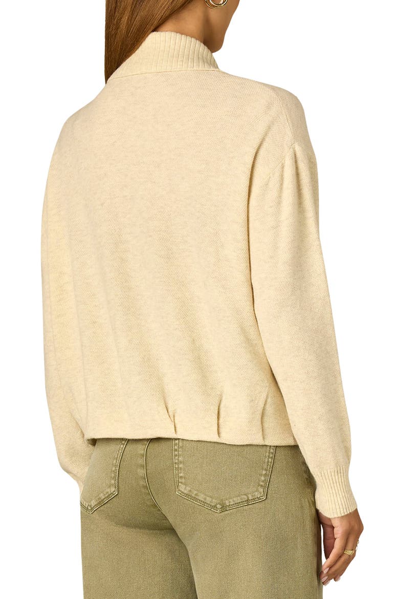 Collared Snap Front Cardigan, Alternate, color, CREAM