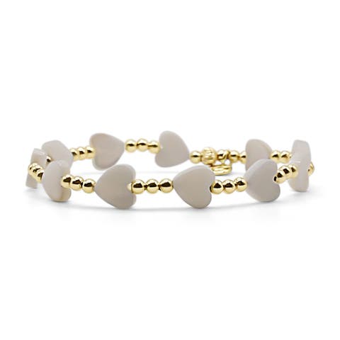 Letty Mother of Pearl Heart Bracelet