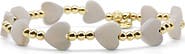 Bowood Lane Letty Mother of Pearl Heart Bracelet