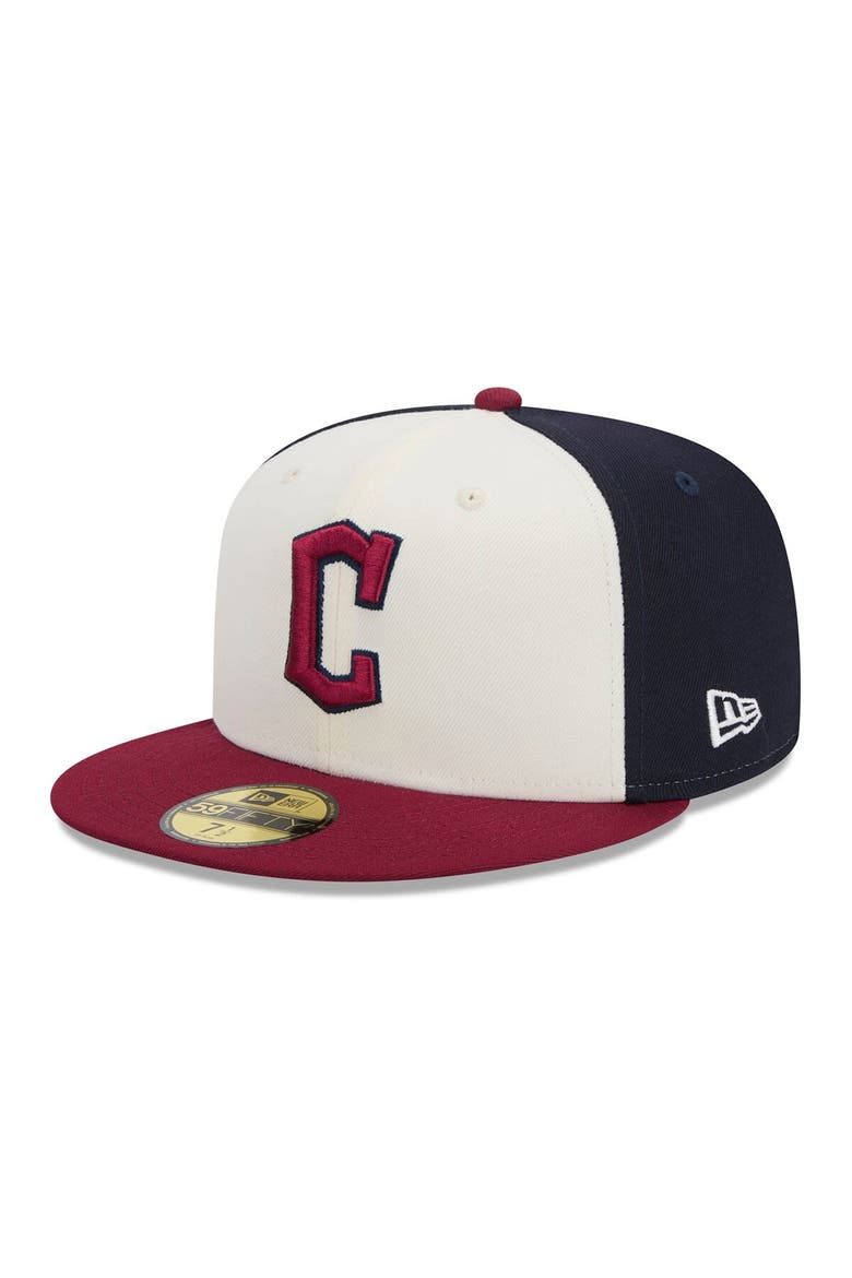 Men's New Era  White/Red Cleveland Guardians 2024 City Connect 59FIFTY Fitted Hat, Alternate, color, White