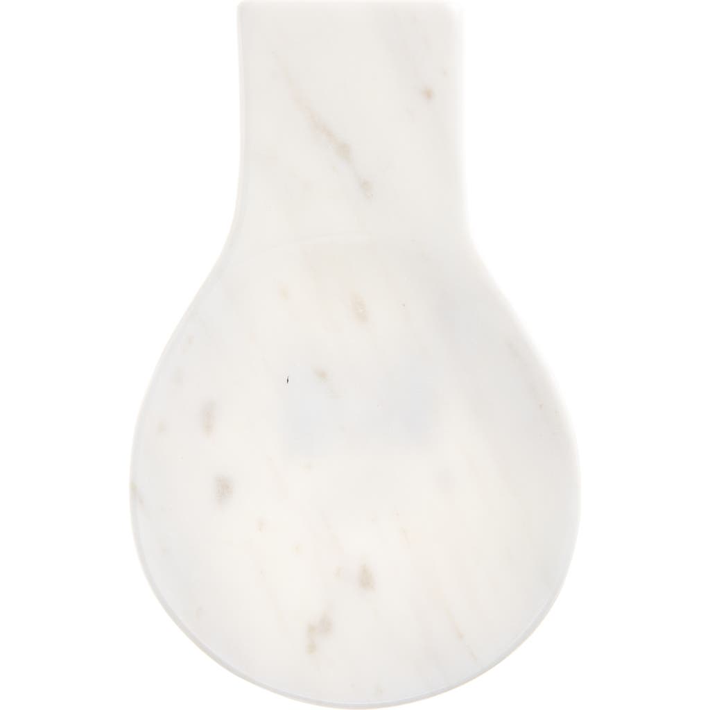 Nordstrom Marble Spoon Rest In White Cloud Marble