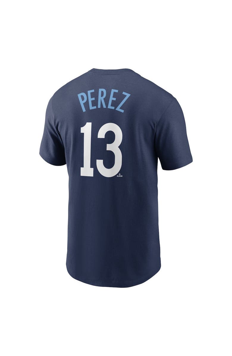 Nike Men's Nike Salvador Perez Navy Kansas City Royals City Connect Name & Number T-Shirt, Alternate, color, Navy