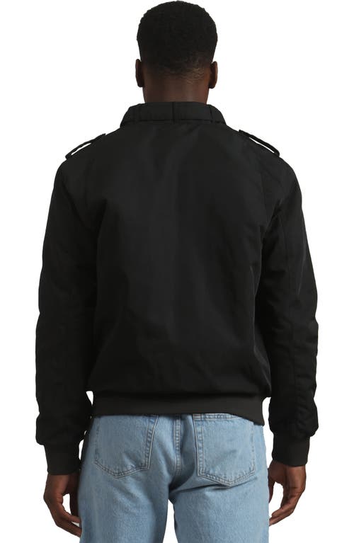 Members Only Heavy Iconic Racer Quilted Lining Jacket In Animal Print