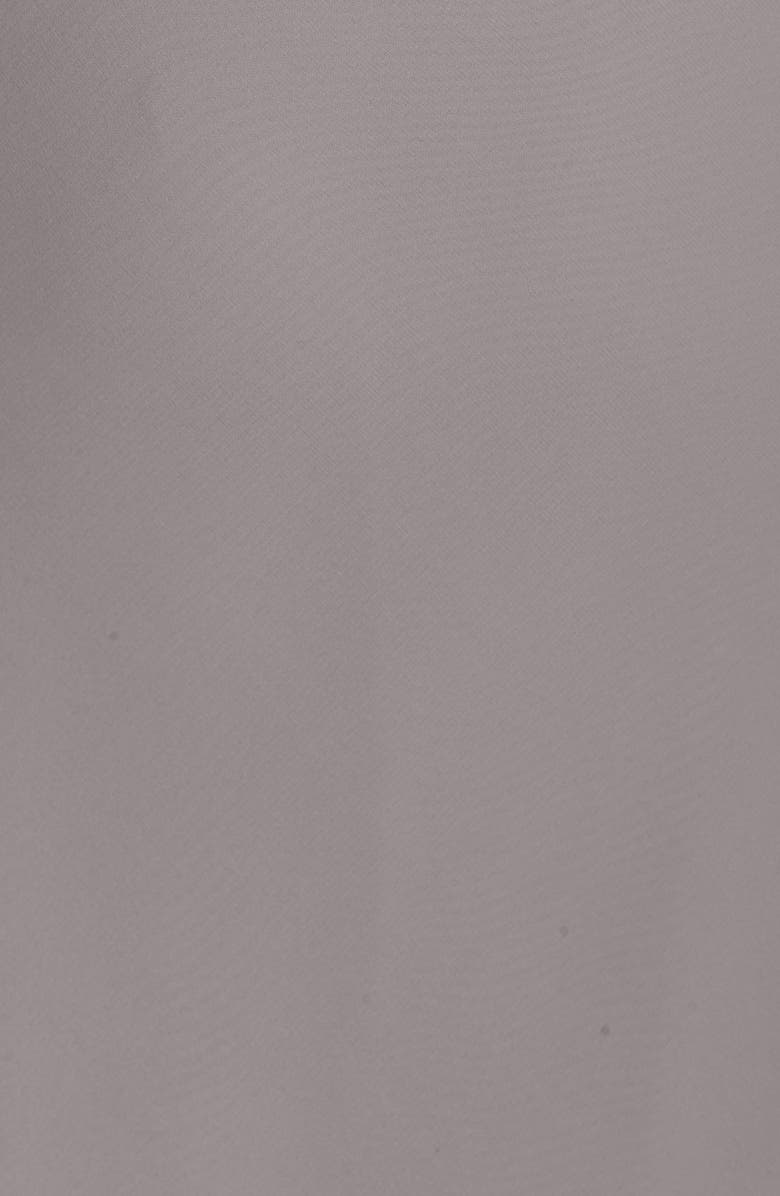 Jenny Yoo Sabine Drop Shoulder Crêpe de Chine Gown, Alternate, color, 