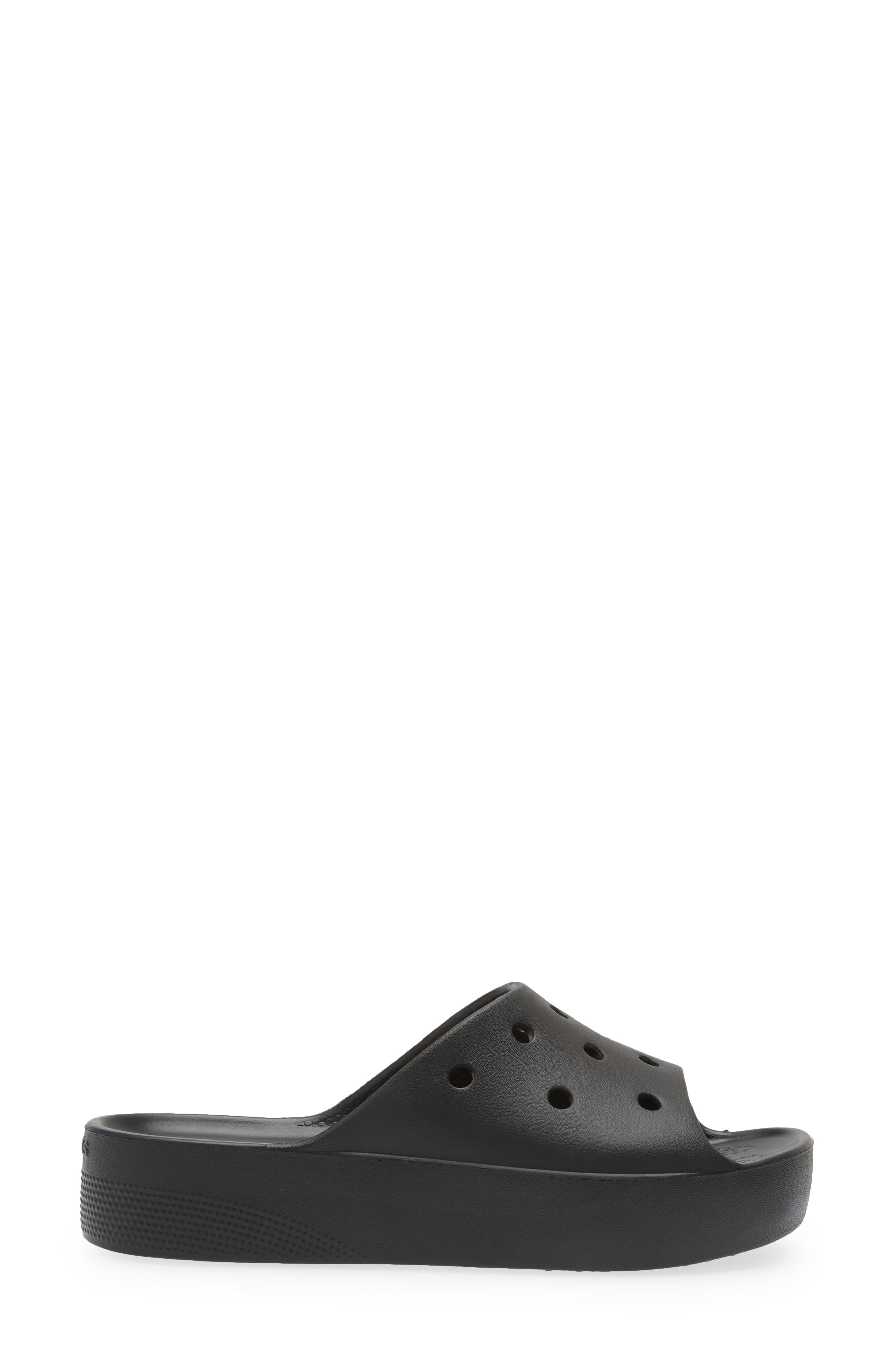 Classic Platform Slide Sandal, Alternate, color, BLACK