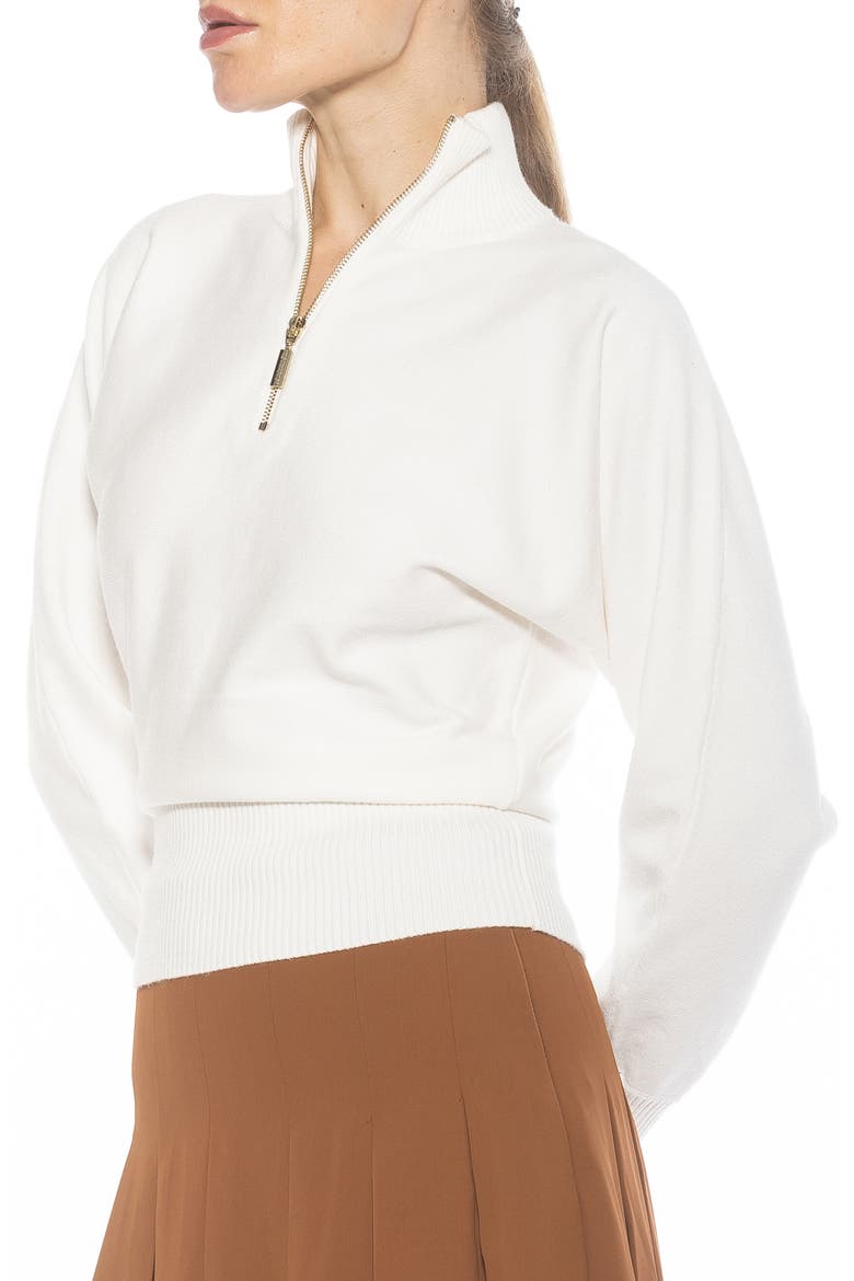 Niko Quarter Zip Sweater, Alternate, color, IVORY