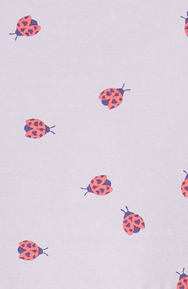 Tucker + Tate Kids' Printed Stretch Cotton Blend T-Shirt Dress, Alternate, color, Purple Petal Ladybug Love