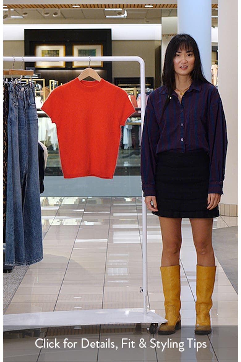 Cozy Edit Short Sleeve Mock Neck Sweater video