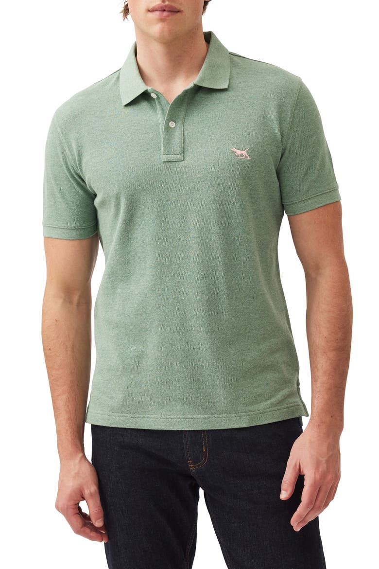 Gunn Piqué Sports Fit Cotton Polo, Main, color, DUSTY SAGE