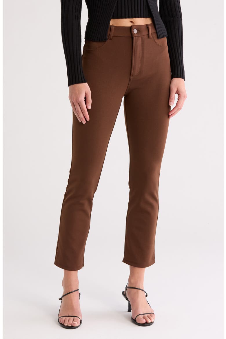 Solid Pants, Main, color, BROWN