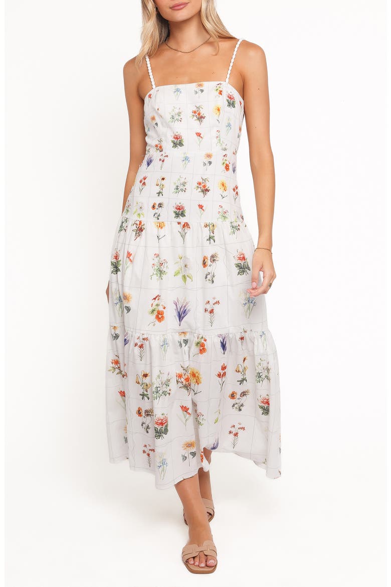 Brooks Maxi Dress, Main, color, WHITE FLORAL