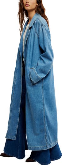 Free People Monique Longline Denim Duster Nordstrom