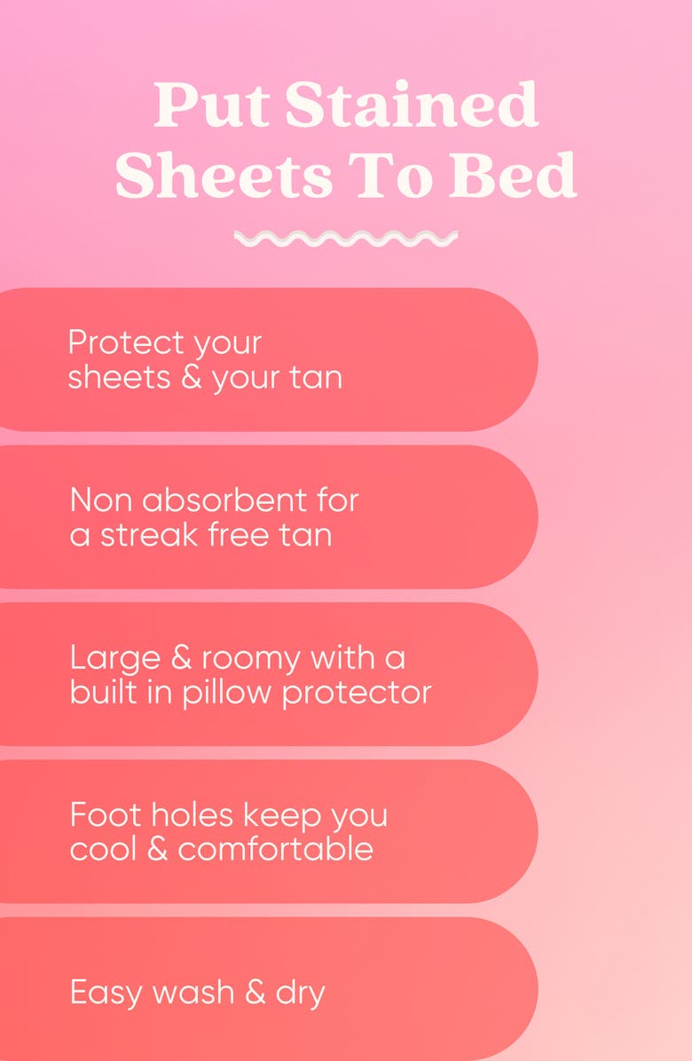 Tan Fan Self Tan Sleep Sac in Pink, Alternate, color,