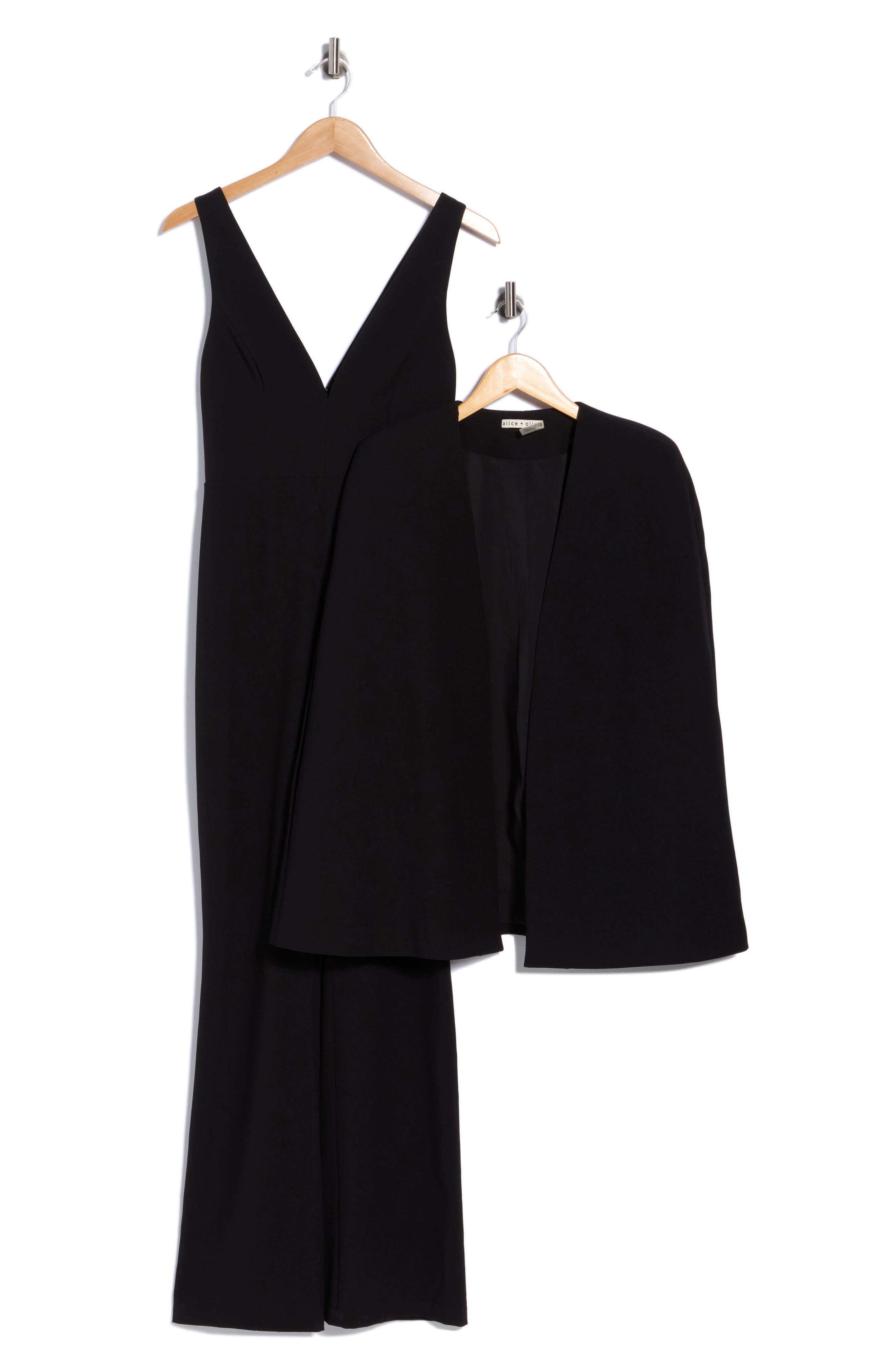 Nova Deep V-Neck Jumpsuit & Cape