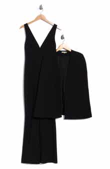 Nova Deep V-Neck Jumpsuit & Cape