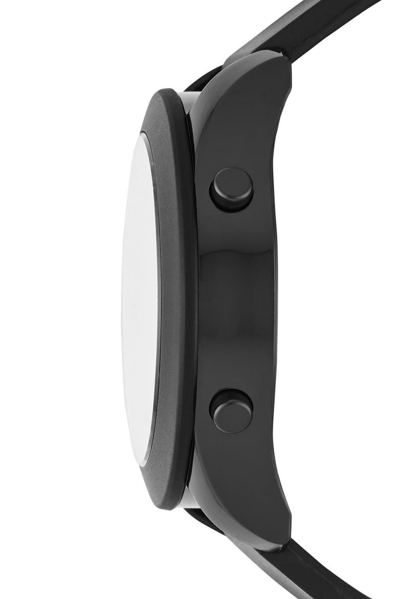Rosencrans Digital Silicone Strap Watch, Alternate, color, BLACK
