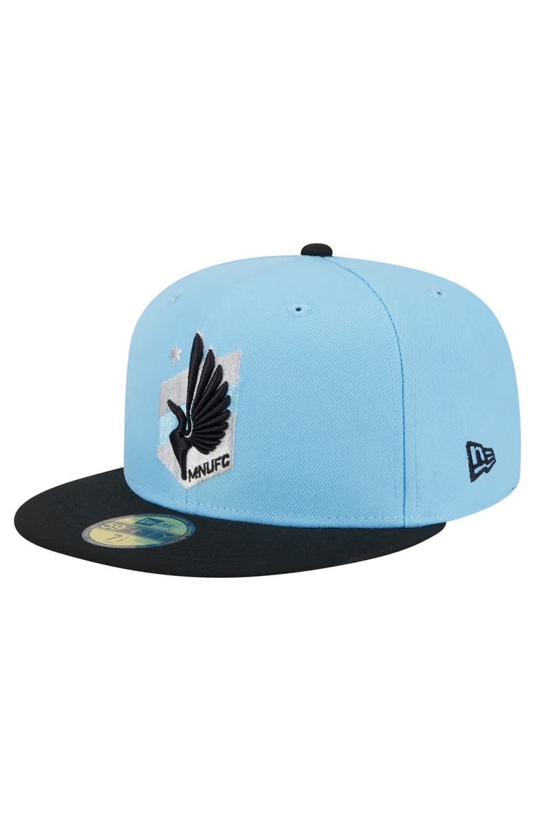 New Era Men's New Era Light Blue Minnesota United FC 2025 Kickoff 59FIFTY Fitted Hat, Alternate, color, Light Blue